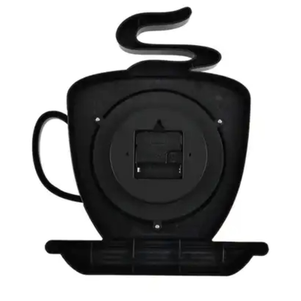Coffee Cup Cappuccino Clock Battery Operated Wall Clock or Freestanding Brown - Picture 9 of 16